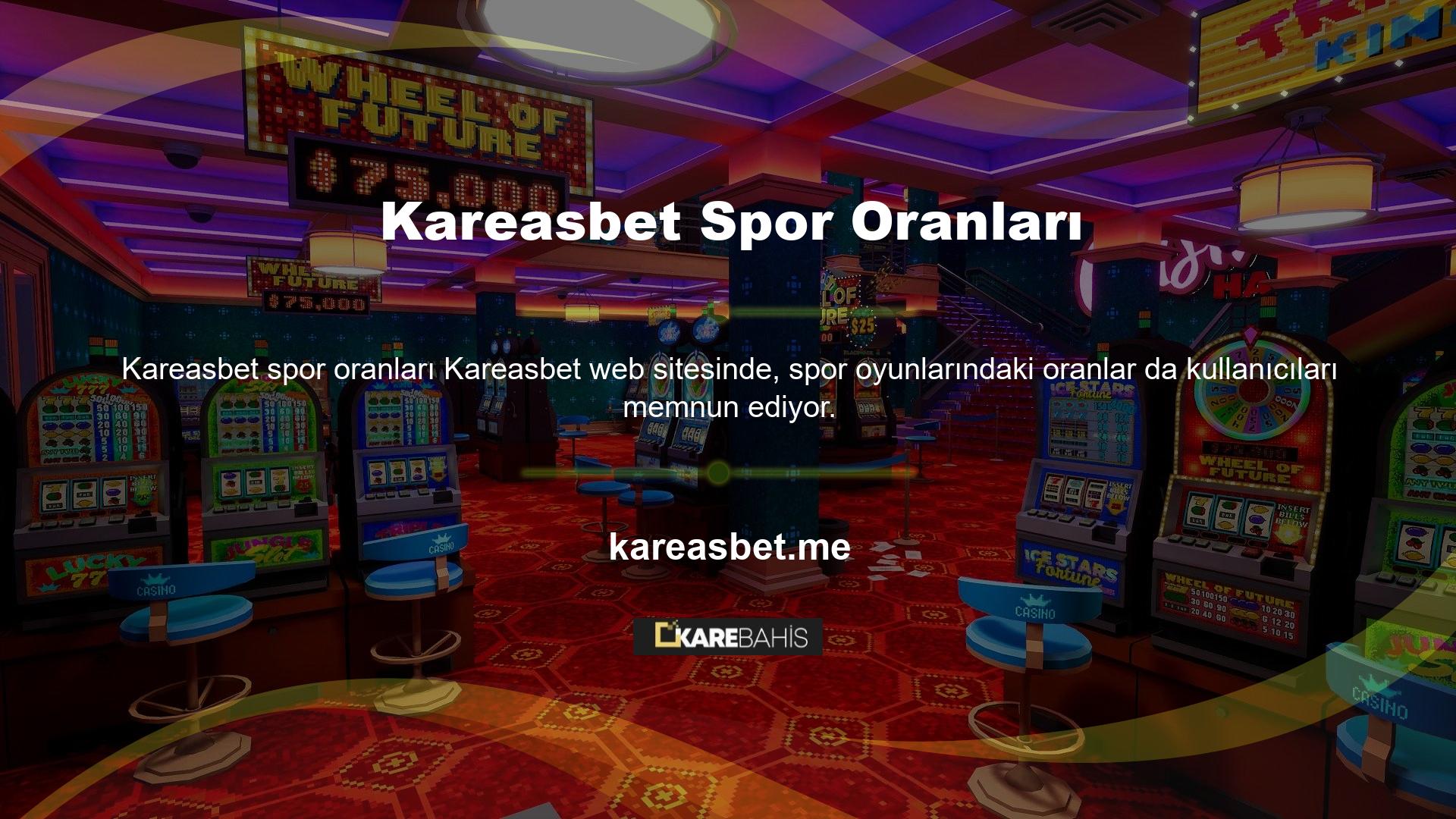 Futbol, basketbol, voleybol gibi birçok spor dalındaki bahis oranları, Kareasbet kullanıcılarının yüzünü güldürüyor
